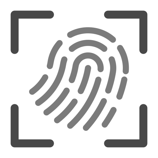 Сканирование отпечатков пальцев Generic Grey иконка