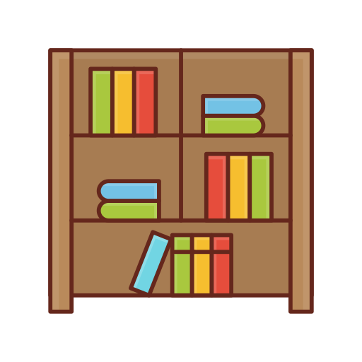 bookshelf Generic Outline Color icon