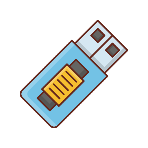 USB drive Generic Outline Color icon