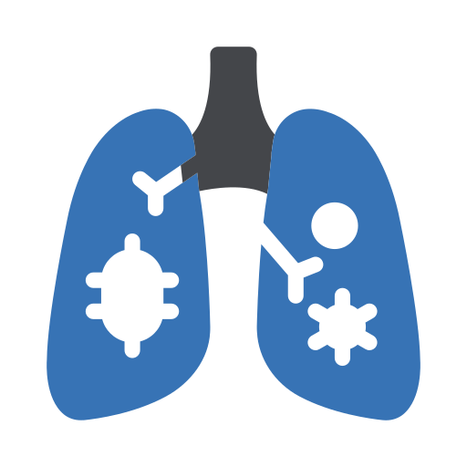 pulmones infectados Generic Blue icono