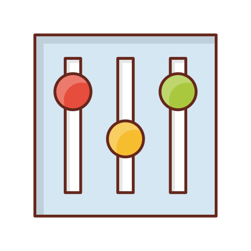 Levels Generic Outline Color icon