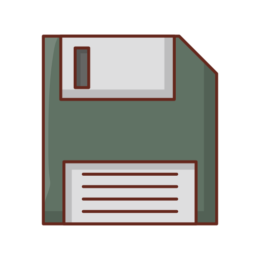 Floppy disc Generic Outline Color icon
