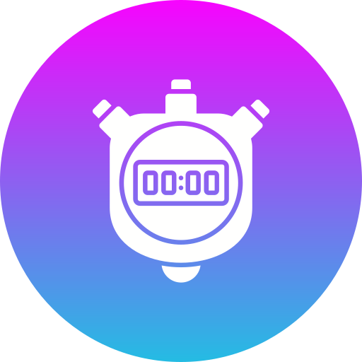 cronógrafo Generic Flat Gradient icono