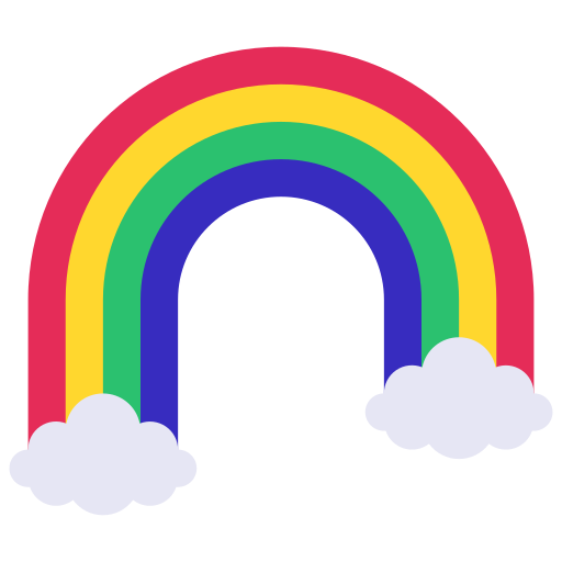 regenbogen Juicy Fish Flat icon