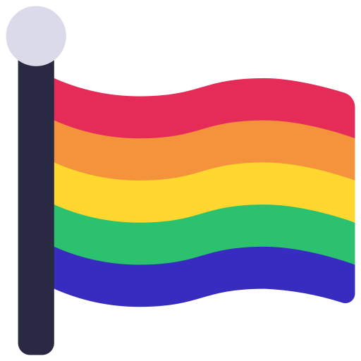 Bandeira do arco-íris Juicy Fish Flat Ícone