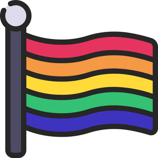 Bandera arcoiris Juicy Fish Soft-fill icono