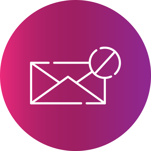 e-mail-blocker Generic Gradient icon