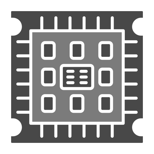 Microprocessor Generic Grey icon