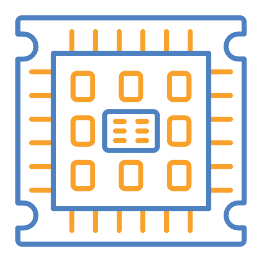 microprocessor Generic Outline Color icoon
