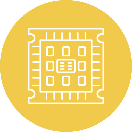 microprocesador Generic Flat icono