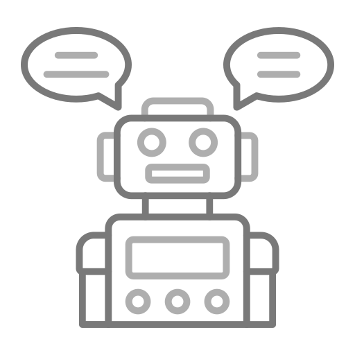 チャットボット Generic Grey icon