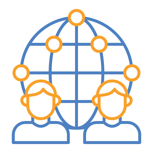 グローバルネットワーク Generic Outline Color icon