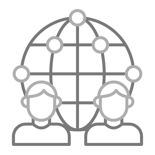 グローバルネットワーク Generic Grey icon