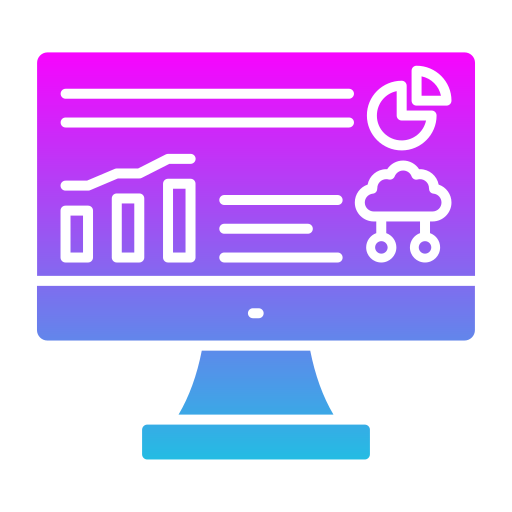 analisi dei dati Generic Flat Gradient icona