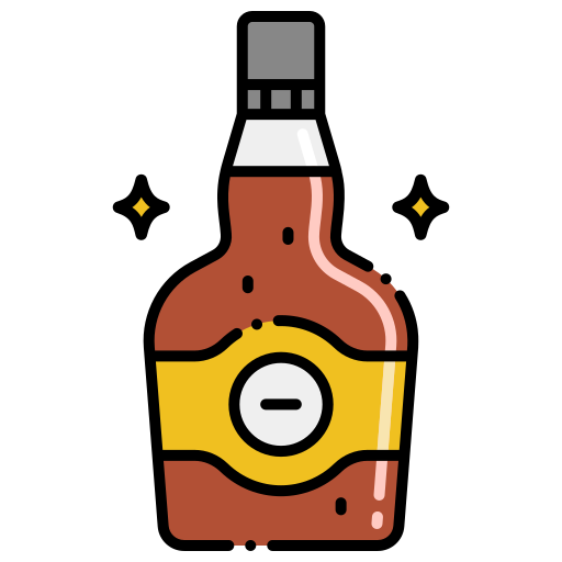 Alcoholic drink Generic Outline Color icon