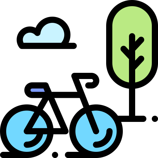 fahrrad Detailed Rounded Lineal color icon