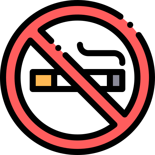 No smoking Detailed Rounded Lineal color icon