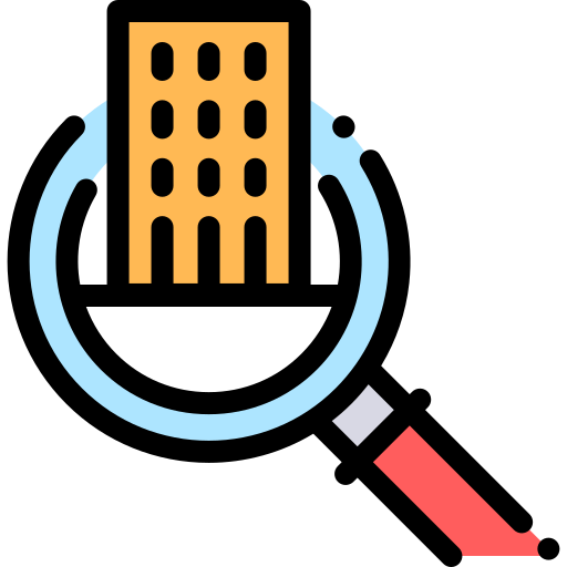 hotel Detailed Rounded Lineal color icon