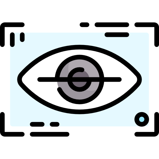 Eye scanner Special Lineal color icon