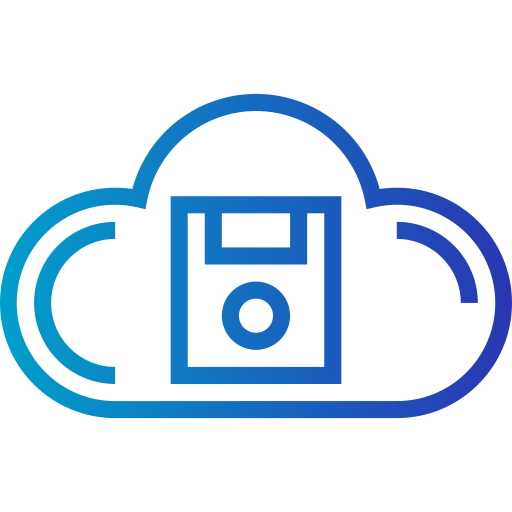 Cloud computing Smalllikeart Gradient icon