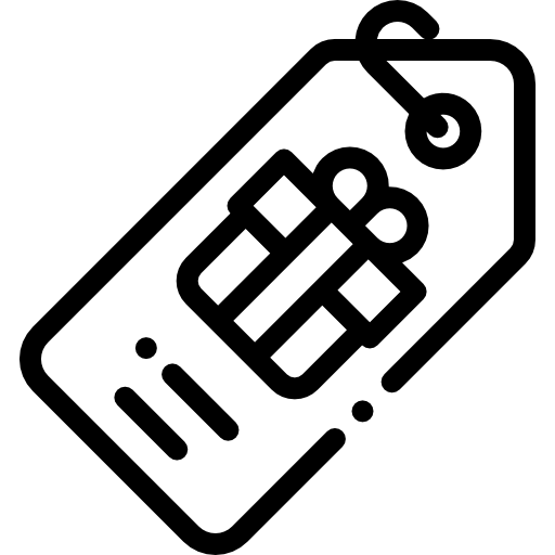 etiqueta Detailed Rounded Lineal icono