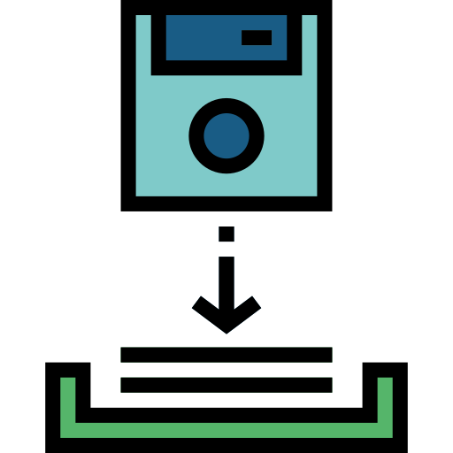 disquette Smalllikeart Lineal Color Icône