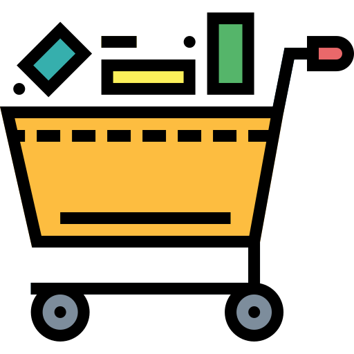 carrito de compras Smalllikeart Lineal Color icono
