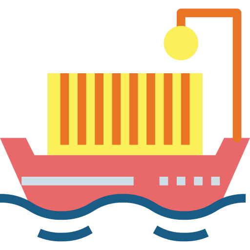 statek towarowy Smalllikeart Flat ikona