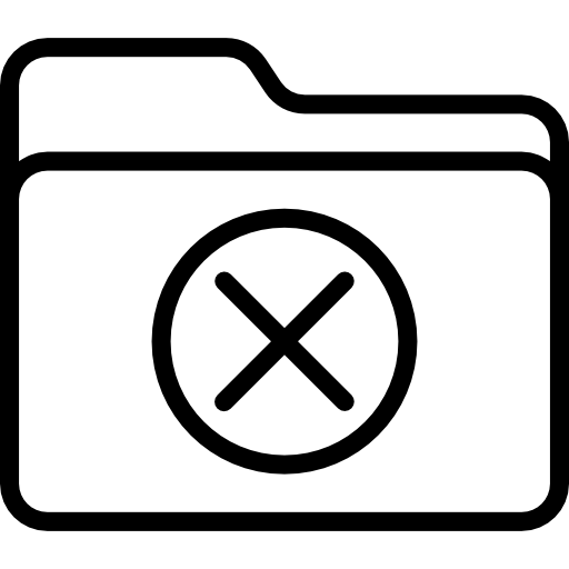 carpeta srip Lineal icono