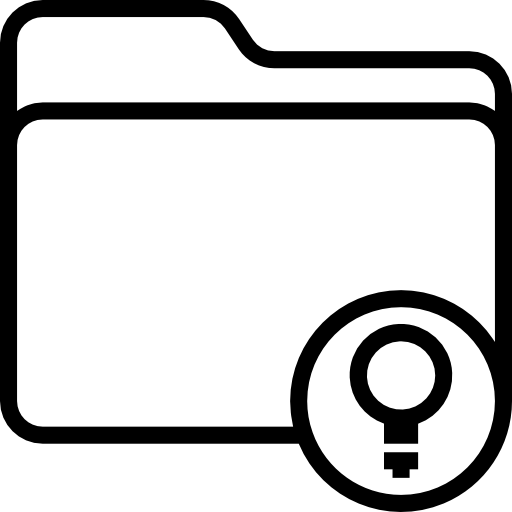carpeta srip Lineal icono