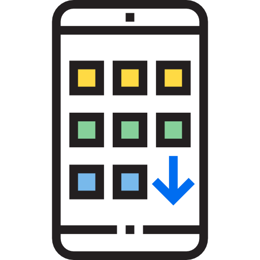 スマートフォン srip Lineal Color icon