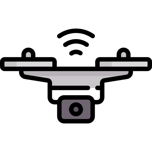 무인 비행기 Special Lineal color icon