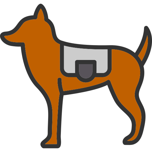 Dog Generic Outline Color icon