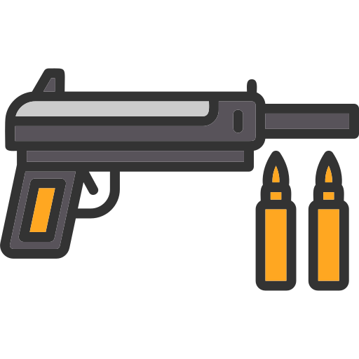 pistolet Generic Outline Color ikona