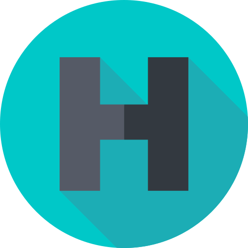 h Flat Circular Flat icoon