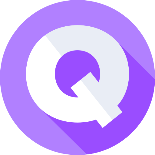 q Flat Circular Flat icon
