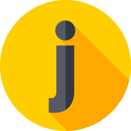 j Flat Circular Flat icon