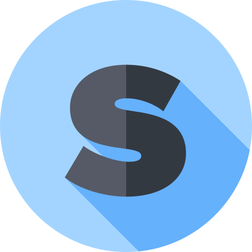S Flat Circular Flat icon
