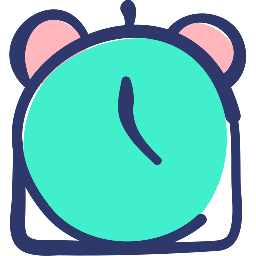alarm Basic Hand Drawn Lineal Color icon