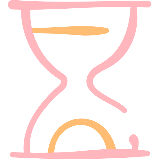 Песочные часы Basic Hand Drawn Color иконка