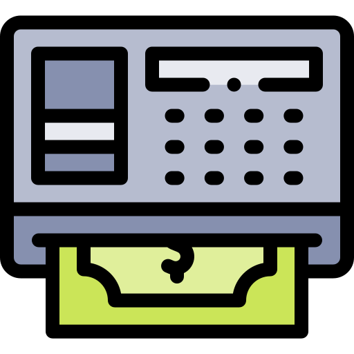 atm Detailed Rounded Lineal color icon