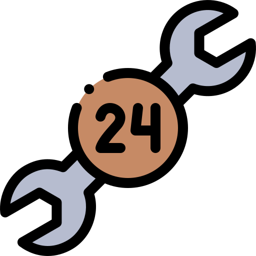 Wrench Detailed Rounded Lineal color icon
