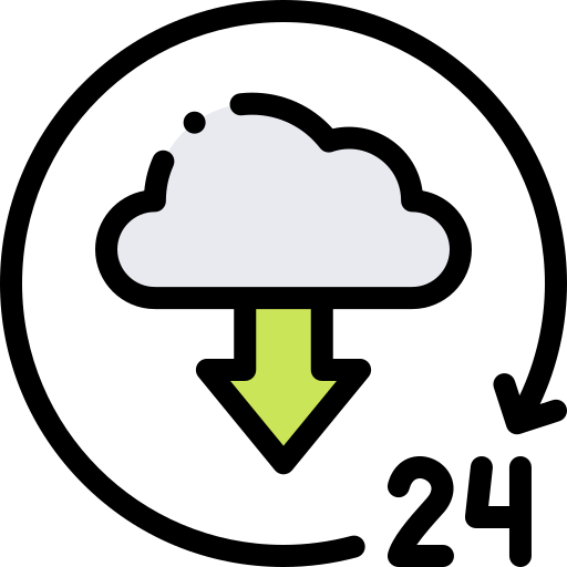 Cloud Detailed Rounded Lineal color icon