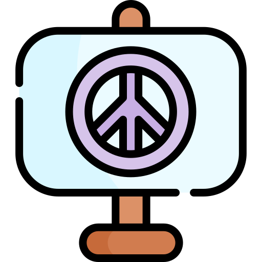 平和 Kawaii Lineal color icon