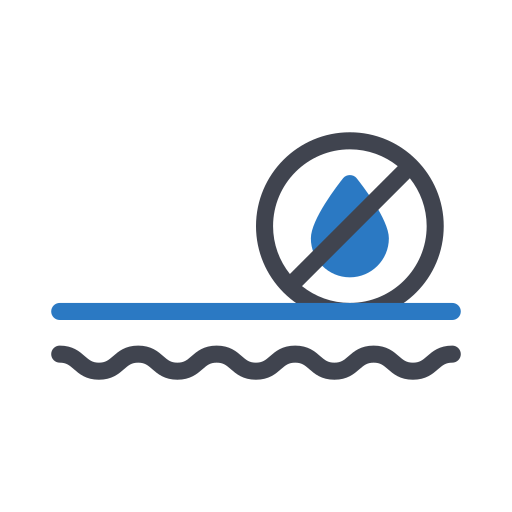 No Water Generic Blue icon