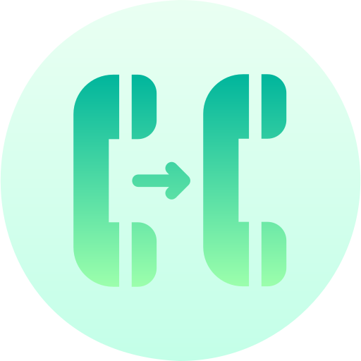 trasferimento Basic Gradient Circular icona