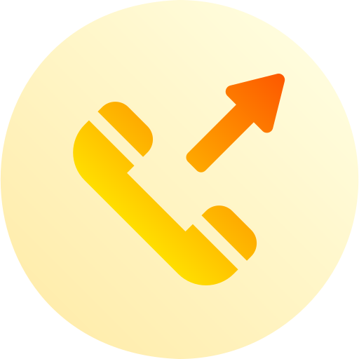 Sending call Basic Gradient Circular icon