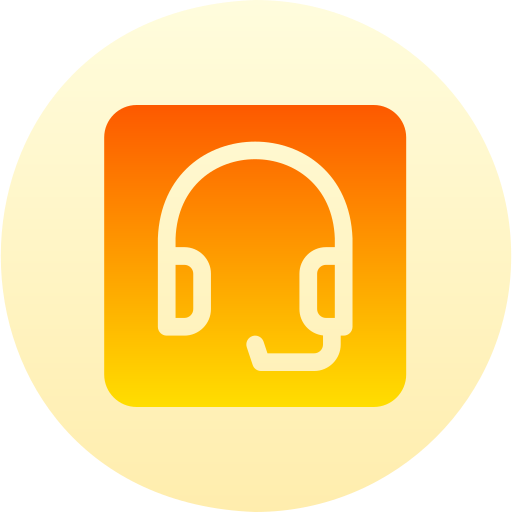 Headset Basic Gradient Circular icon