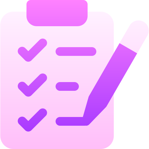 Checklist Basic Gradient Gradient icon