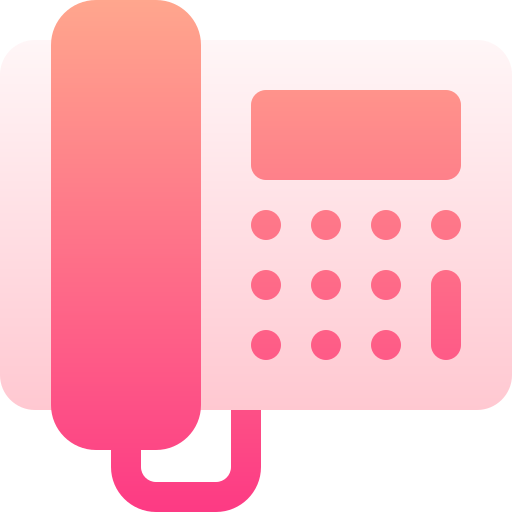 telefoon Basic Gradient Gradient icoon